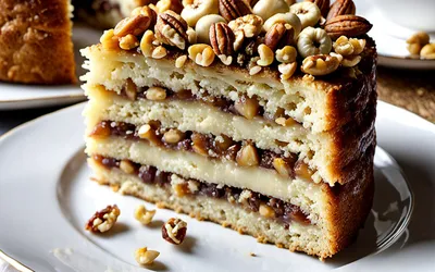 Recette facile de moelleux aux noix et noisettes - dessert gourmand