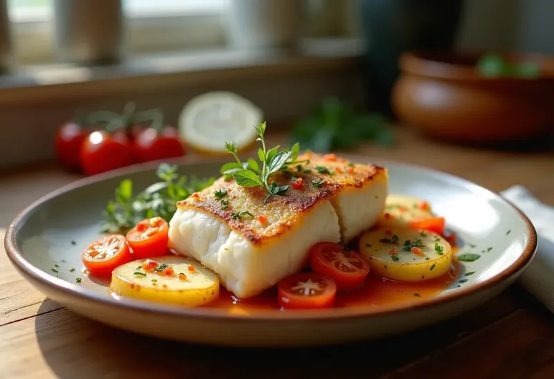 Morue aux pommes de terre à la provençale : recette savoureuse et facile