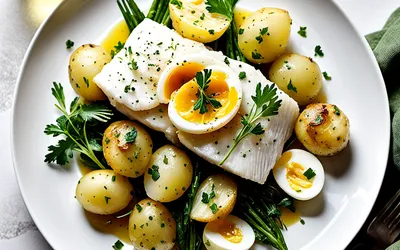 Recette facile de morue aux pommes de terre et œufs durs