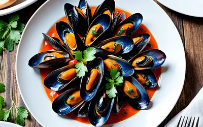 Recette Moules à la Crème de Poivron Rouge Facile et Rapide
