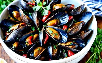 Recette facile de moules à l'espagnole au chorizo et poivrons