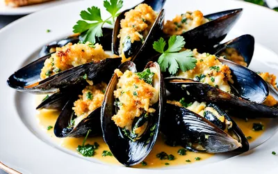 Moules gratinées au persil : recette facile et rapide