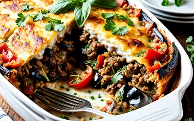 Recette facile de moussaka au mouton traditionnelle et savoureuse