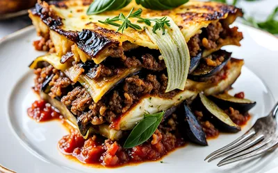 Moussaka légère et savoureuse : recette simple pour 1 personne