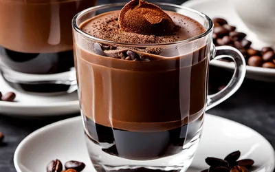 Recette facile de mousse au chocolat et café pour une personne