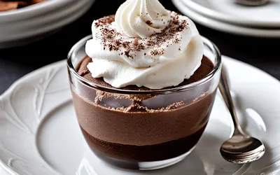 Mousse au chocolat rapide au micro-ondes pour une personne - Dessert léger et gourmand