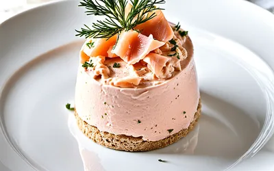 Recette rapide de mousse de saumon fumé légère et savoureuse pour une personne