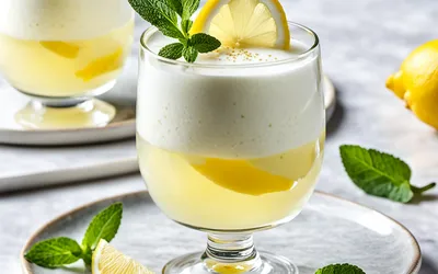 Mousse au citron légère et onctueuse avec gélatine - recette facile