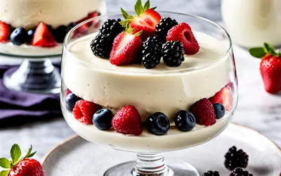 Recette facile de mousse au mascarpone et fruits rouges frais