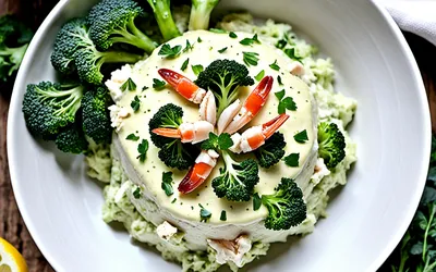 Recette facile de mousse de brocolis au crabe, entrée légère et gourmande