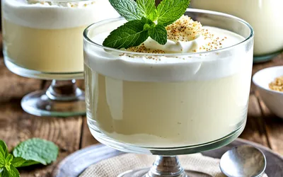 Recette facile de mousse de semoule au lait vanillé, dessert léger et onctueux