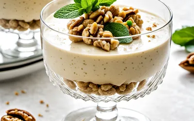 Recette facile de mousse aux noix onctueuse et gourmande