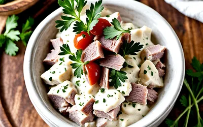 Recette facile de mousse pour vol-au-vent à la viande séchée