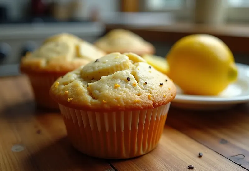 Muffins moelleux au citron et graines de pavot