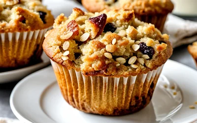 Recette facile de muffins moelleux aux céréales complètes pour petit déjeuner sain
