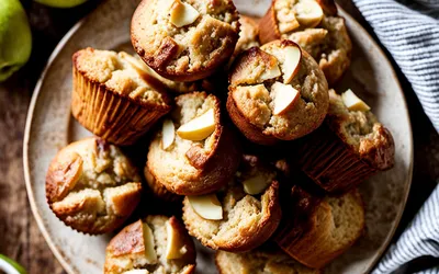 Recette facile de muffins moelleux aux pommes faits maison