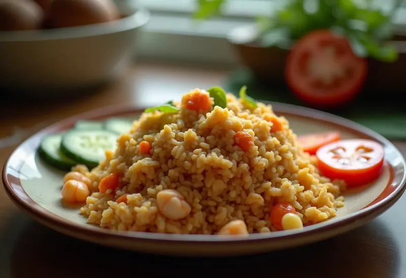 Nasi Goreng Indonésien Authentique : Riz Sauté Épicé aux Saveurs Exquises