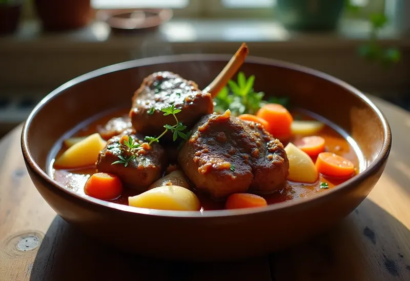 Navarin de mouton mijoté aux légumes de saison