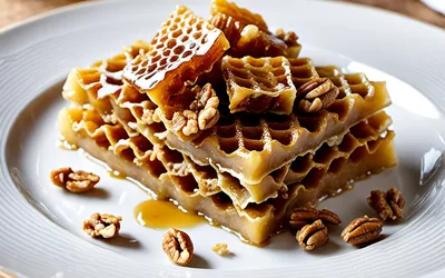 Recette facile de nid d'abeille croustillant au miel et noix