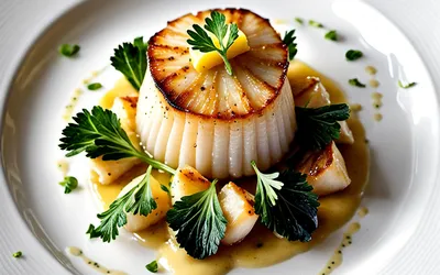 Recette Noix de Saint-Jacques au Beurre Blanc Aillé - Plat Raffiné