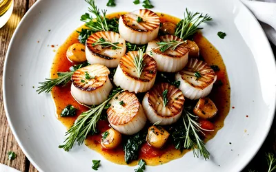 Recette facile de Noix de Saint-Jacques aux épices douces - Saveurs raffinées