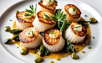 Recette facile de noix de Saint-Jacques poêlées à la vanille avec sauce crémeuse