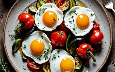 Œufs au Plat aux Légumes Confits : Recette Facile et Savoureuse