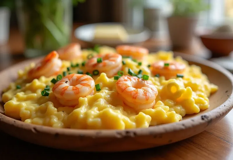 Oeufs brouillés aux crevettes façon Kaniass : recette savoureuse et rapide
