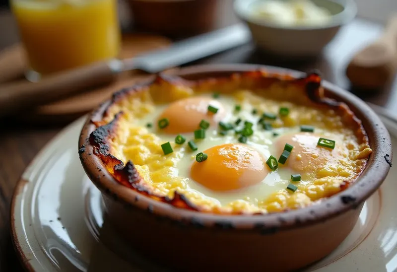 Oeufs cocotte au Munster fondant : recette gourmande et facile