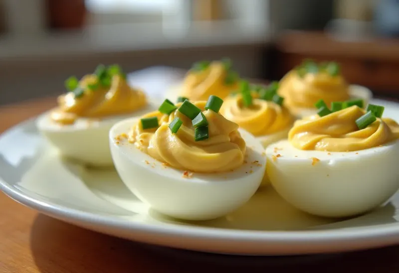 Oeufs durs farcis au fromage de chèvre : recette gourmande et facile