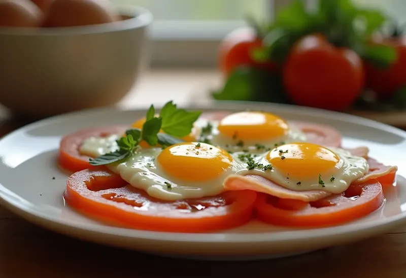 Œufs en gelée au jambon et à la tomate : entrée fraîche et gourmande