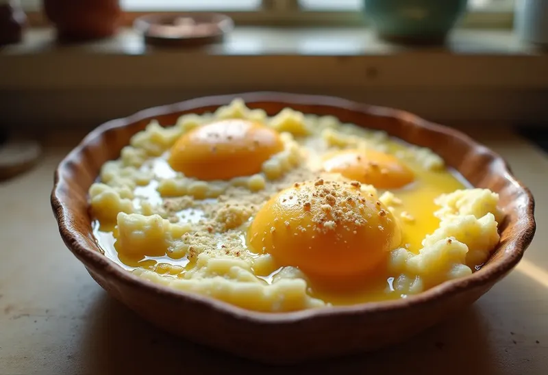 Oeufs gratinés en coque de purée fondante