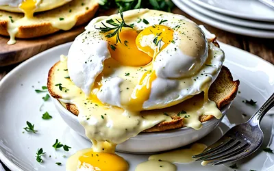 Œufs pochés à la sauce Mornay onctueuse - recette facile et gourmande