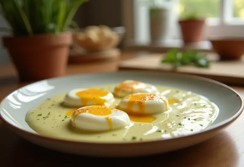 Œufs pochés sur fondue de poireaux crémeuse : recette facile et gourmande