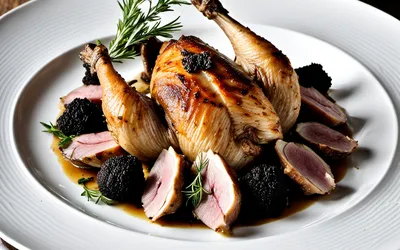 Recette Oie ou Chapon Rôti aux Truffes - Plat Festif et Raffiné
