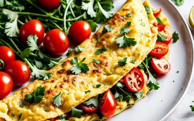 Recette facile d'omelette antillaise aux légumes et épices