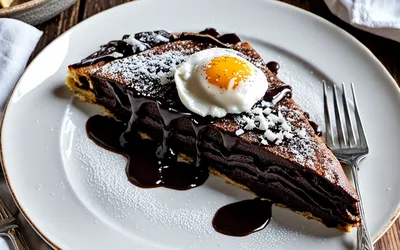 Recette facile d'omelette au chocolat fondante pour une personne