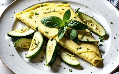 Omelette aux courgettes et menthe : recette facile et rapide pour un repas léger
