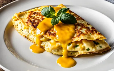 Omelette soufflée au fromage rapide et légère - Recette facile