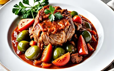 Recette Osso Buco de Dinde Fondant aux Légumes et Sauce Tomate