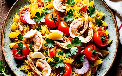 Recette authentique de paella villera au lapin pour une personne