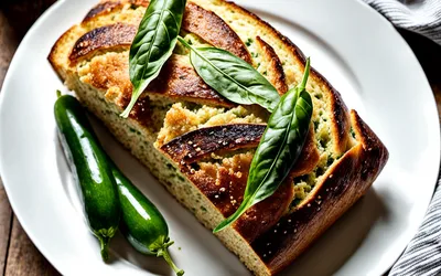 Recette facile de pain de courgettes au basilic moelleux et savoureux