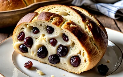 Pain de semoule aux raisins secs moelleux et facile à préparer
