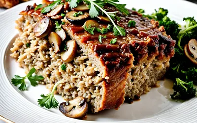 Recette facile de pain de viande aux champignons - Plat familial savoureux