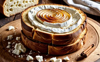Recette facile de pain d'épices moelleux au fromage de chèvre et cannelle
