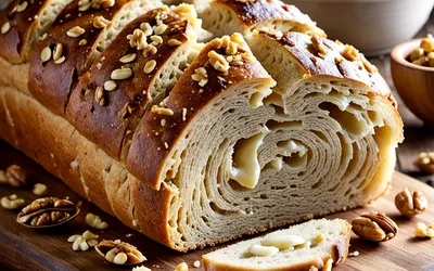 Recette facile de pain aux noix et noisettes maison croustillant