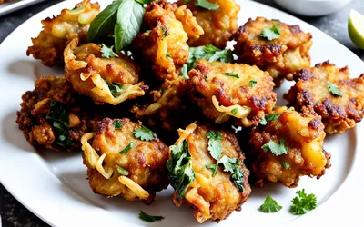Pakoras croustillants aux légumes épicés : recette indienne facile et savoureuse