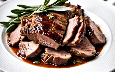 Palette de porc braisée à la sauge : recette facile et savoureuse