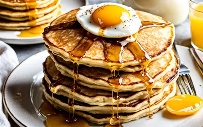 Recette facile de pancakes moelleux à la farine de froment pour petit déjeuner