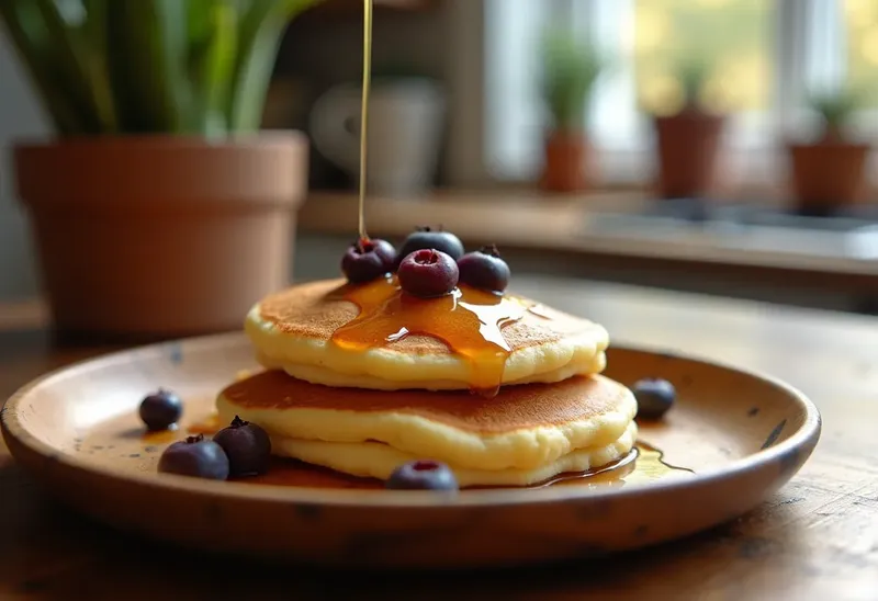 Pancakes moelleux à la ricotta pour un petit déjeuner gourmand